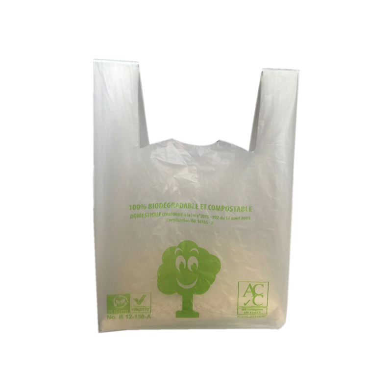 sac plastique biodégradable à bretelle