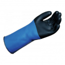 gant anti-chaleur bleu et noir