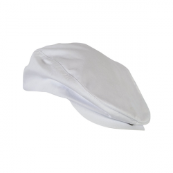 casquette blanche réglable avec visière