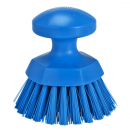 brosse ronde à main bleu